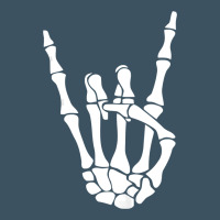Halloween Skeleton Hand Horns Rock N Roll Music Lover Tank Top Urban Heavy Tee | Teevron