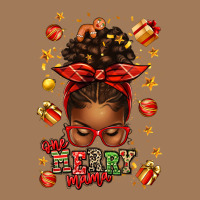 One Merry Mama Christmas Afro Messy Bun Classic Tee | Teevron