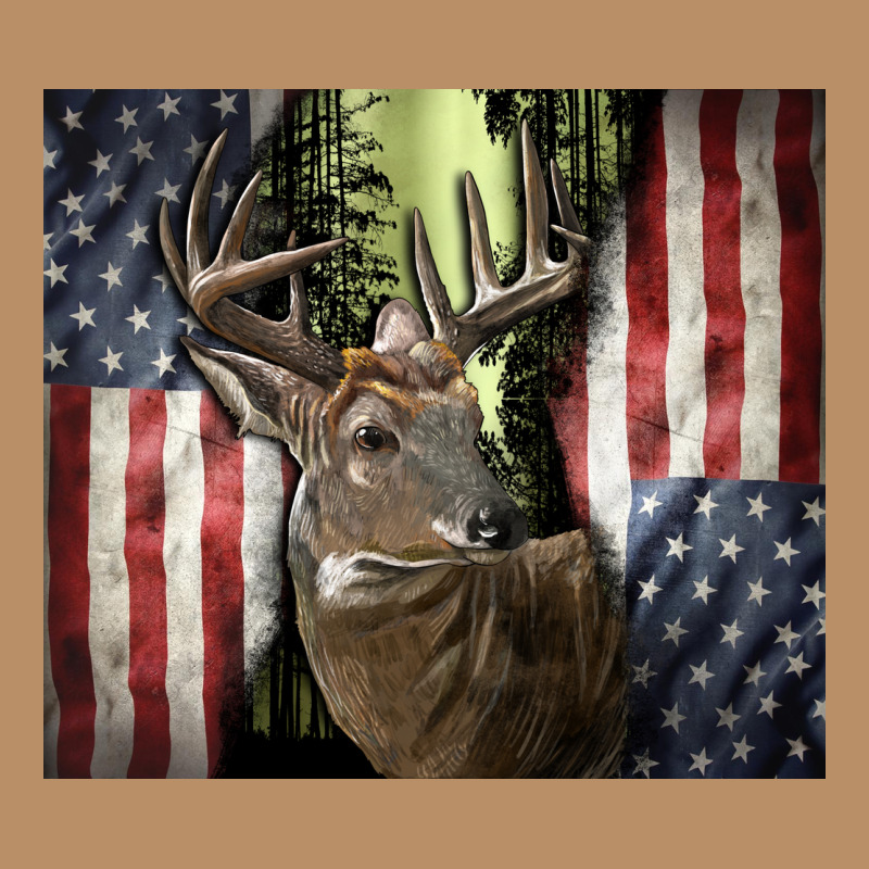 Usa Deer Hunting Woods Vintage Hoodie by CowGirlArtShop | Teevron
