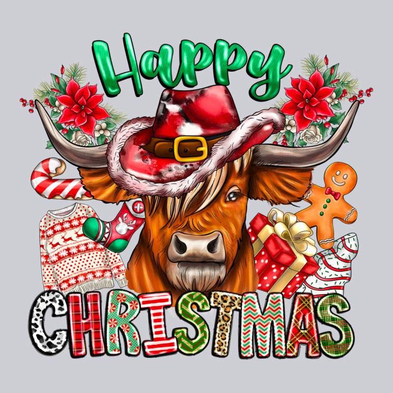Happy Christmas Cow Heavyweight Sweatshirt by CowhideDigitalArt | Teevron