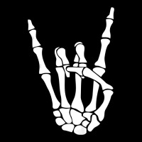 Halloween Skeleton Hand Horns Rock N Roll Music Lover Tank Top Heavy Core Tee | Teevron
