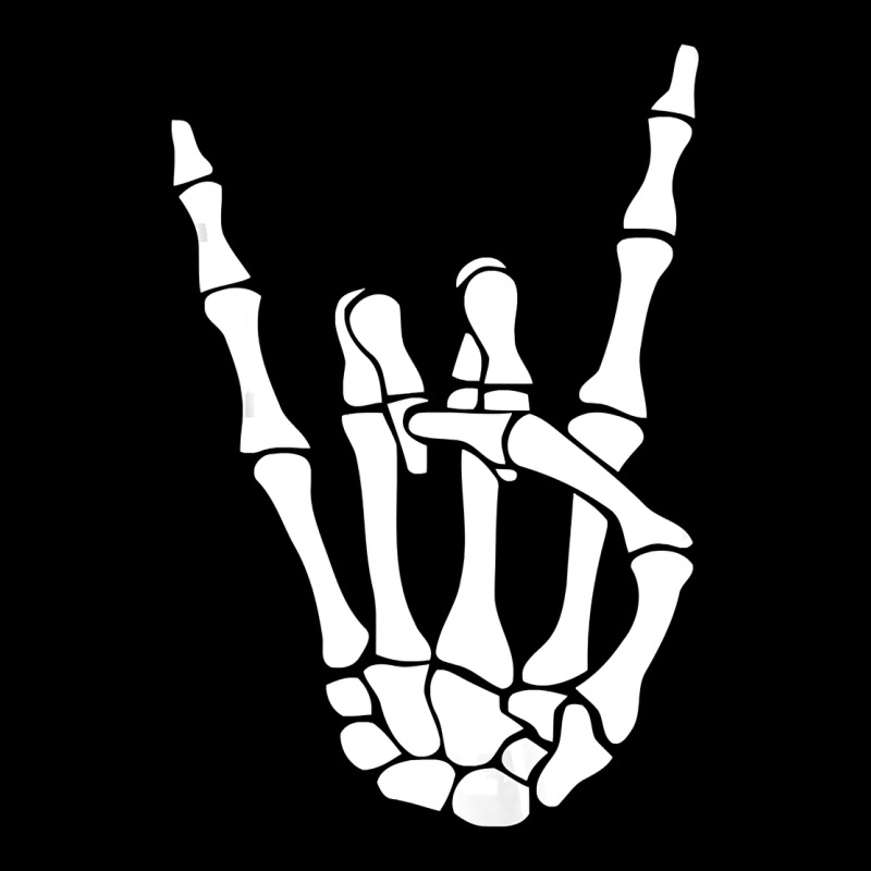 Halloween Skeleton Hand Horns Rock N Roll Music Lover Tank Top Heavy Core Tee by trangStudio | Teevron