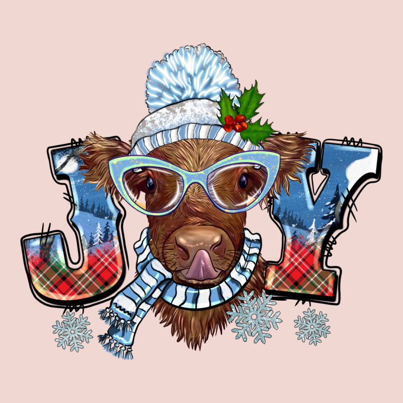 Christmas Snow Cow Joy Premium Sweatshirt by BarkalooDesign | Teevron