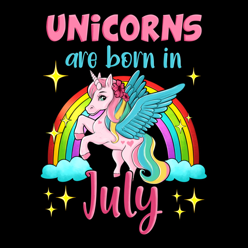 Unicorns Are Born In July Heavy Core Tee by Jasminsmagicworld | Teevron