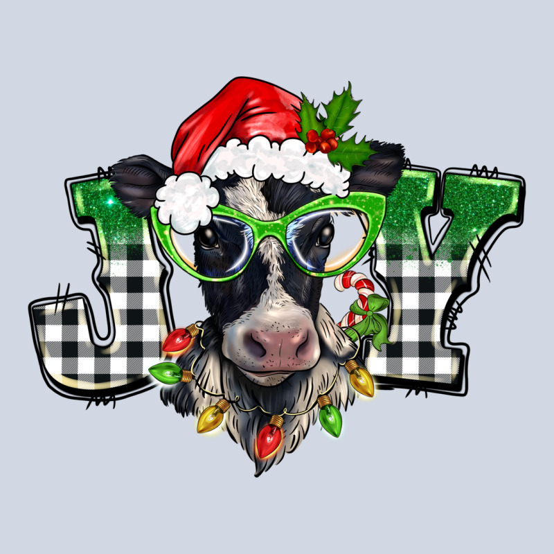 Christmas Joy Black And White Cow Premium Sweatshirt by BarkalooDesign | Teevron