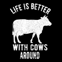 Life Is Better With Cows Around Premium Tee | Teevron