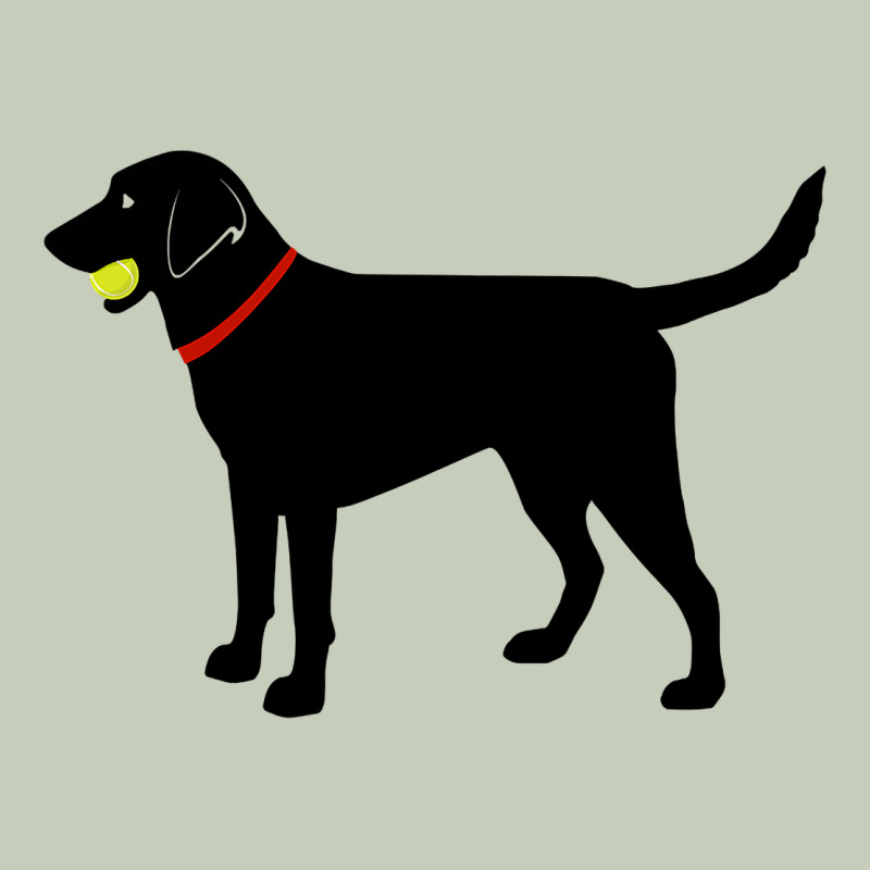Labrador Retriever Fetch, Black Lab Play Ball Long Sleeve Tee by trangStudio | Teevron