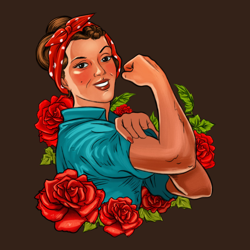 Hispanic Strong Woman With Roses Heavy Core Tee by Jasminsmagicworld | Teevron