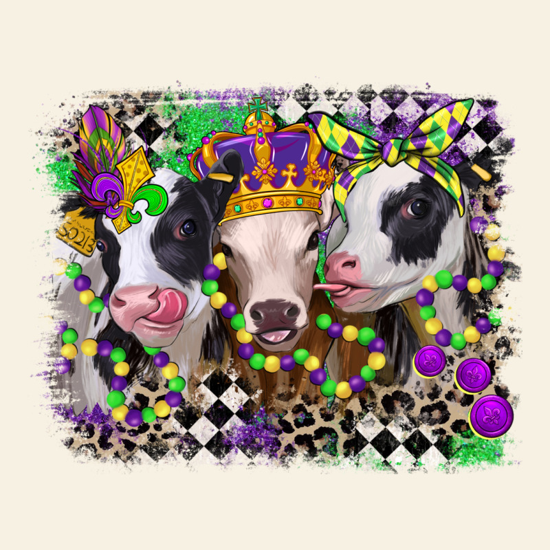 Mardi Gras Heifers Vintage Tee by CowGirlArtShop | Teevron