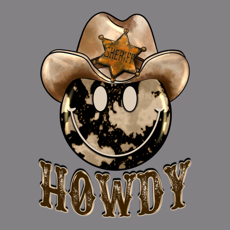 Howdy Smiley Face Heavyweight Hoodie by BarkalooDesign | Teevron