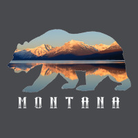 Montana Bear With Glacier National Park Lake Image Souvenir Zipper Hoodie | Teevron
