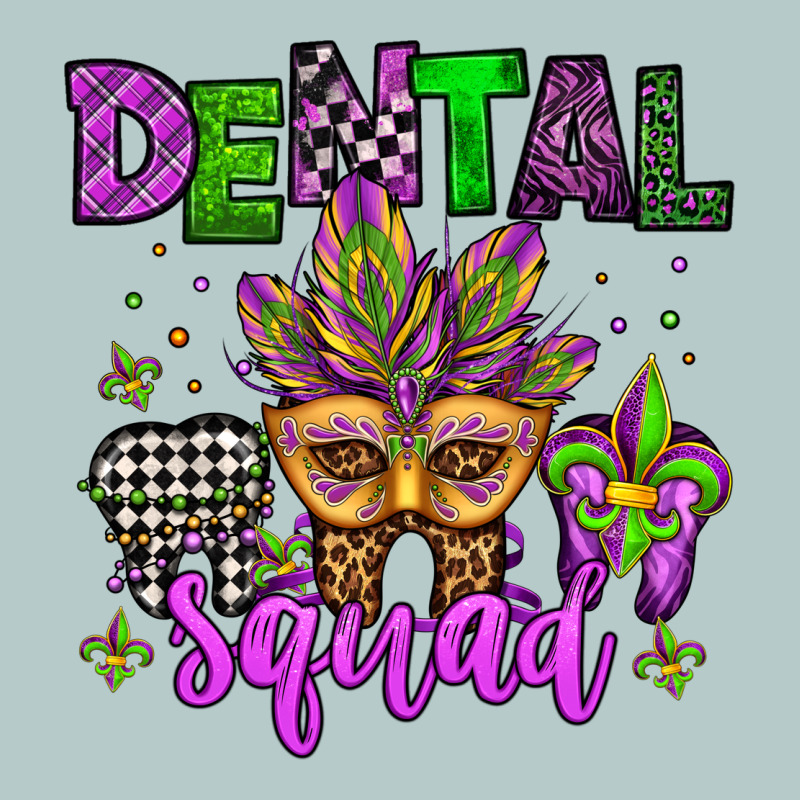 Dental Squad Mardi Gras Teeth Heavy Core Tee by Jasminsmagicworld | Teevron