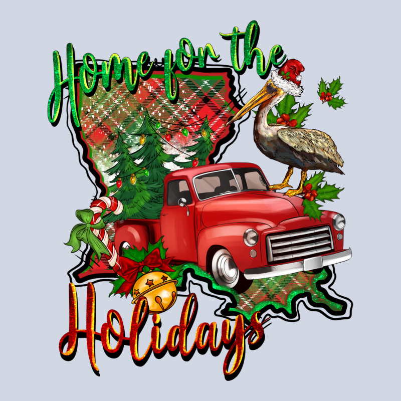 Home For The Holidays Louisiana Premium Sweatshirt by BarkalooDesign | Teevron