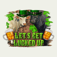 Let's Get Lucked Up Charolais And Black Angus Bull Urban Heavy Tee | Teevron