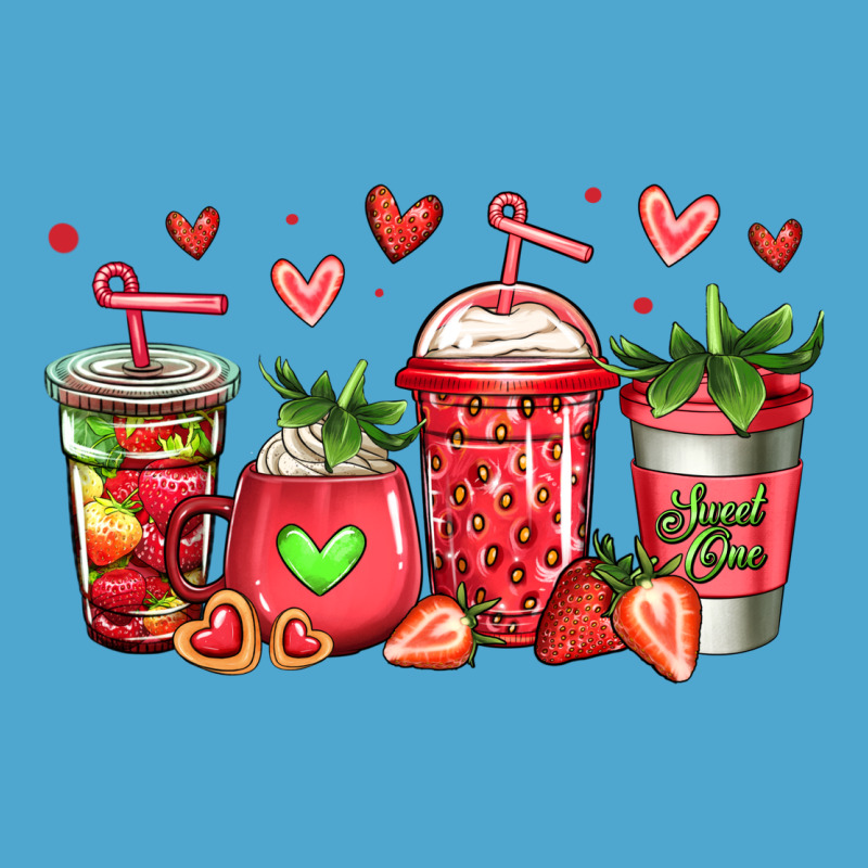 Strawberry Coffee Cups Premium Hoodie by Jasminsmagicworld | Teevron