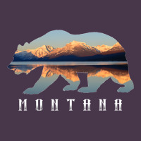 Montana Bear With Glacier National Park Lake Image Souvenir Heavyweight Hoodie | Teevron