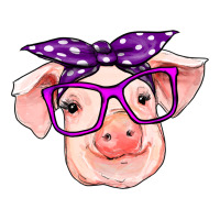 Pig With Bandana Ladies Tee | Teevron
