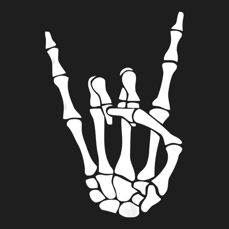 Halloween Skeleton Hand Horns Rock N Roll Music Lover Tank Top Heavyweight Hoodie by trangStudio | Teevron