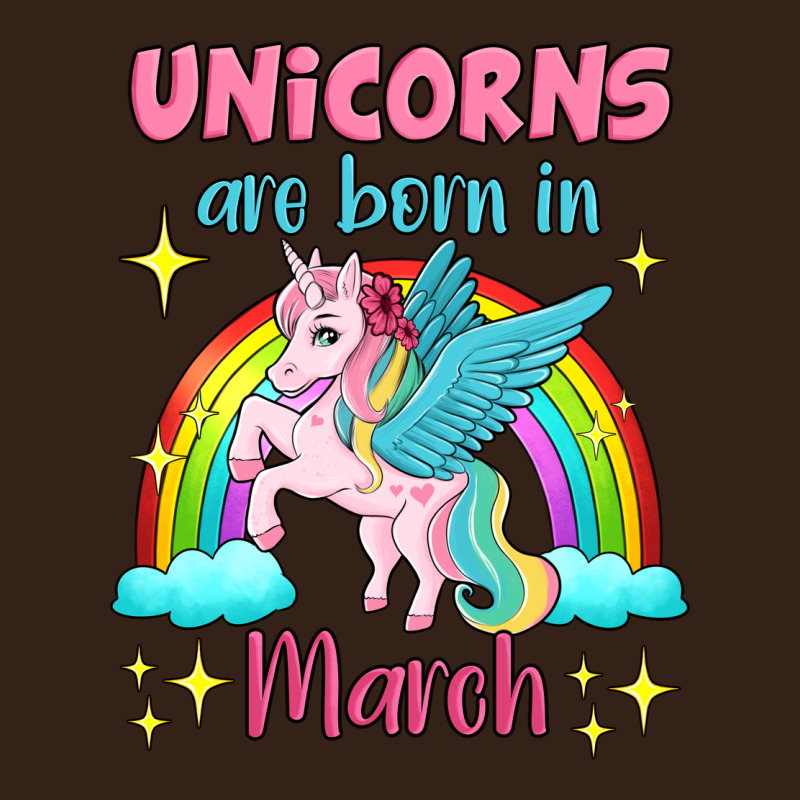 Unicorns Are Born In March Heavy Core Tee by Jasminsmagicworld | Teevron