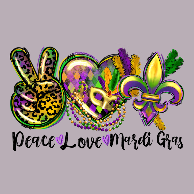 Peace Love Mardi Gras Vintage Tee by CowGirlArtShop | Teevron