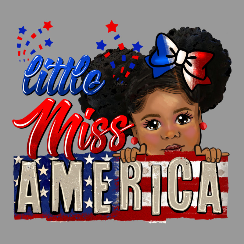 Little Miss America Black Girl Peekaboo Vintage Hoodie by CowGirlArtShop | Teevron