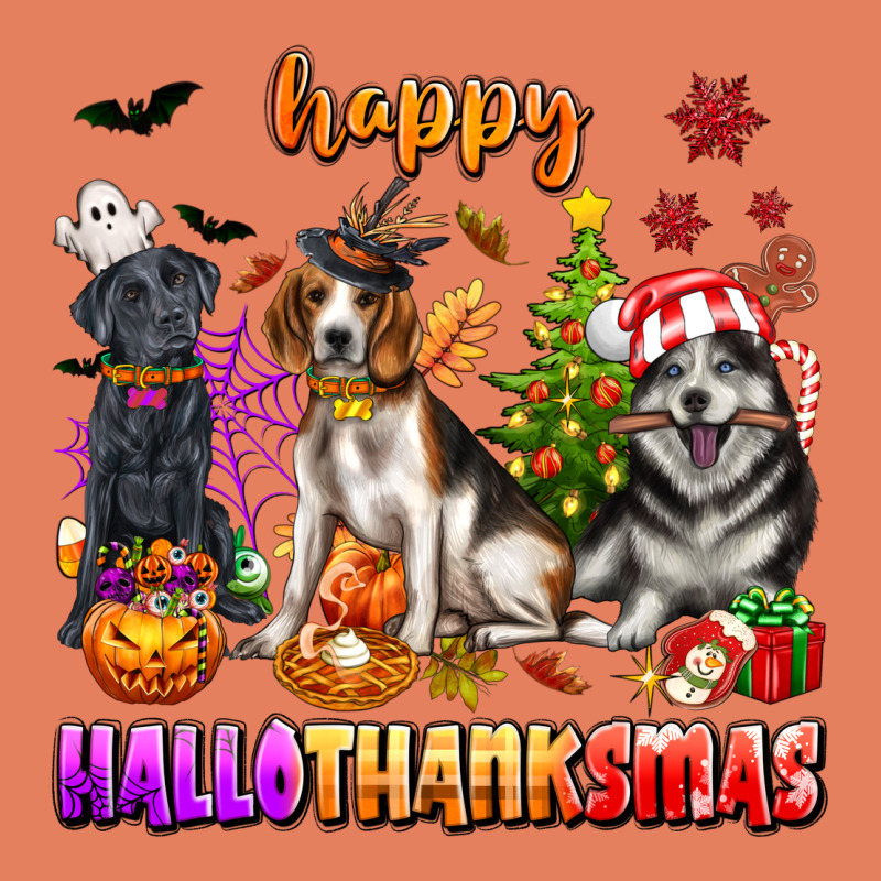 Happy Hallothanksmas Dogs Classic Tee by texasbilliewilder | Teevron
