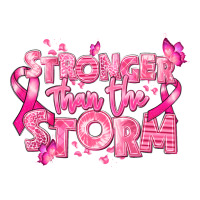 Stronger Than The Storm Breast Cancer Premium Tee | Teevron