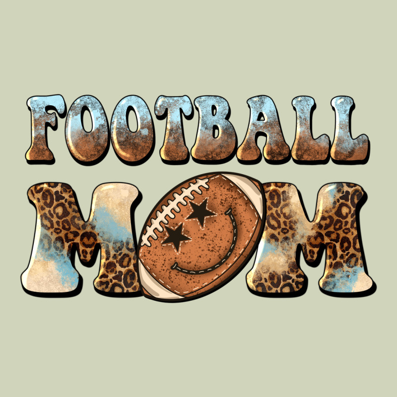 Football Mom Football Smiley Face Heavyweight Hoodie by BarkalooDesign | Teevron