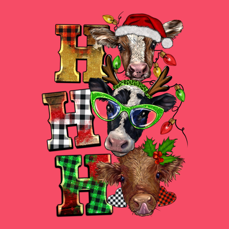 Christmas Ho Ho Ho Cow Premium Sweatshirt by BarkalooDesign | Teevron