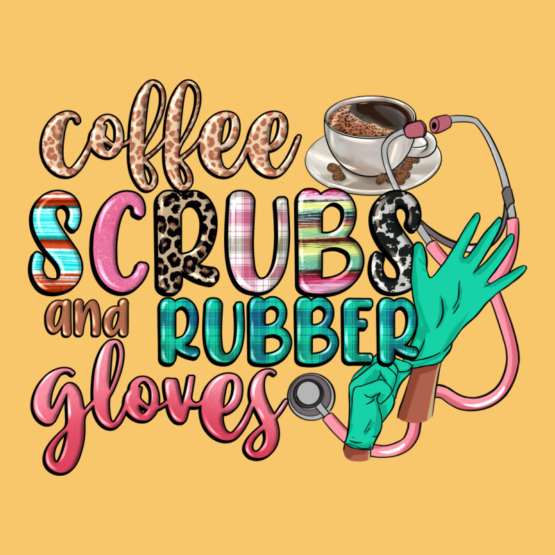 Coffee Scrubs And Rubber Gloves Vintage Hoodie by CowGirlArtShop | Teevron