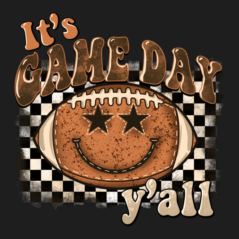 It's Game Day Y'all Football Smiley Face Heavyweight Hoodie by BarkalooDesign | Teevron