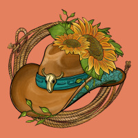 Western Hat With Sunflowers And Rope Classic Tee | Teevron