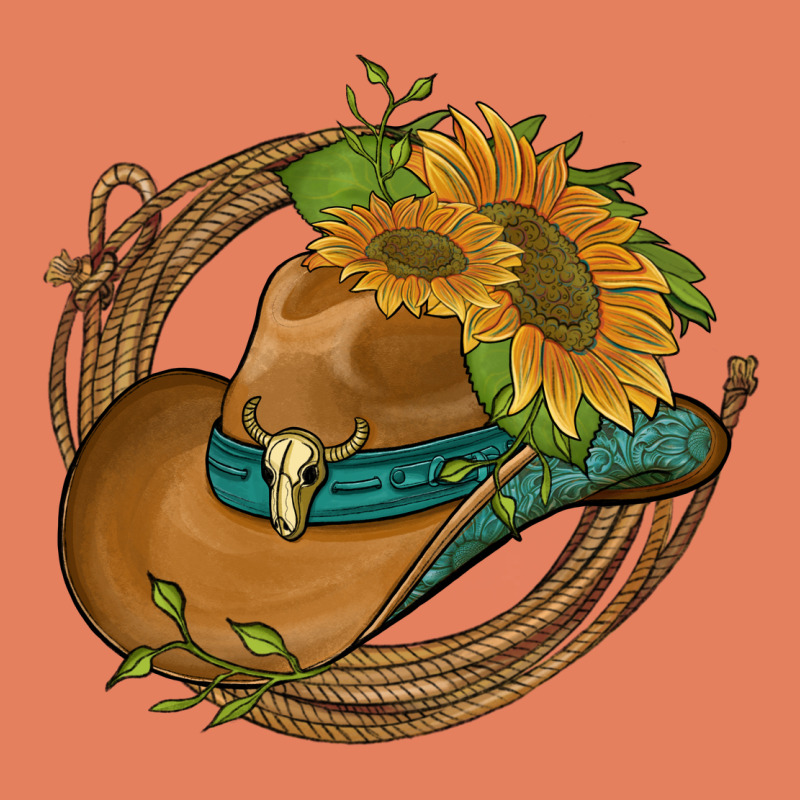 Western Hat With Sunflowers And Rope Classic Tee by Artiststas | Teevron