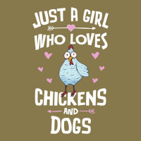 Just A Girl Who Loves Chickens And Dogs Gift Women Premium Hoodie | Teevron