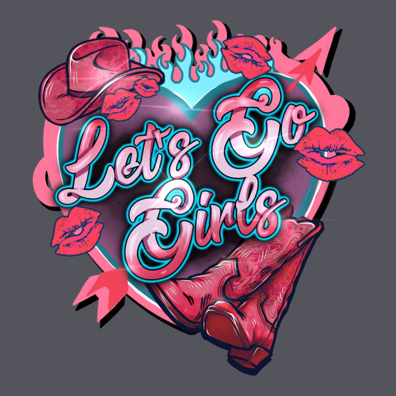 Let's Go Girls Pink Valentine's Day Vintage Hoodie by HowdyJamesFarm | Teevron