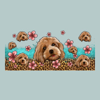 Floral Cockapoo Heavy Core Tee | Teevron