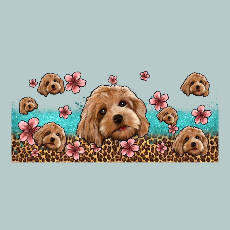 Floral Cockapoo Heavy Core Tee by Jasminsmagicworld | Teevron
