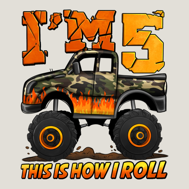 I'm Five This Is How I Roll Monster Truck Birthday Heavy Core Tee by Jasminsmagicworld | Teevron