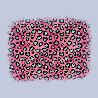 Pink Glitter Leopard With Heart Background Long Sleeve Tee | Teevron