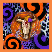 Halloween Bull Skull Premium Sweatshirt | Teevron