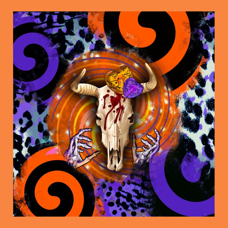 Halloween Bull Skull Premium Sweatshirt by BarkalooDesign | Teevron