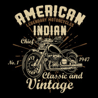 Retro Vintage American Motorcycle Indian For Old Biker Urban Heavy Tee | Teevron