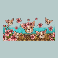 Floral Chihuahua Dogs Heavy Core Tee | Teevron