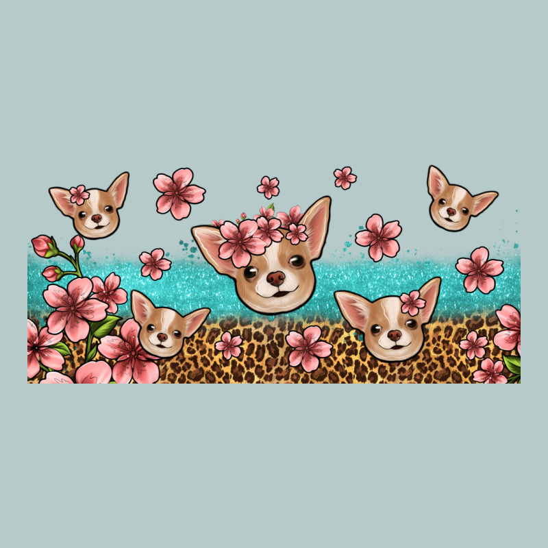 Floral Chihuahua Dogs Heavy Core Tee by Jasminsmagicworld | Teevron