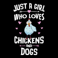Just A Girl Who Loves Chickens And Dogs Gift Women Heavy Core Tee | Teevron