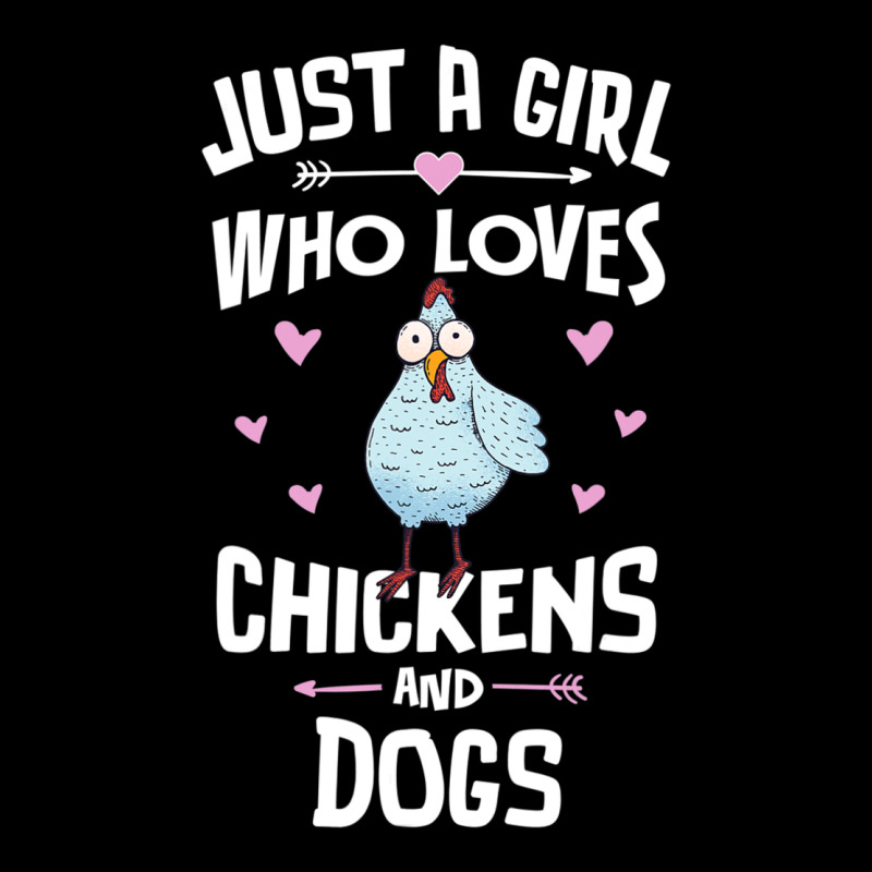 Just A Girl Who Loves Chickens And Dogs Gift Women Heavy Core Tee by trangStudio | Teevron