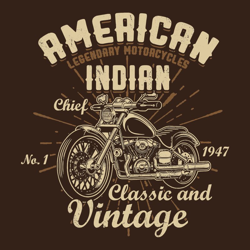 Retro Vintage American Motorcycle Indian For Old Biker Heavy Core Tee by trangStudio | Teevron