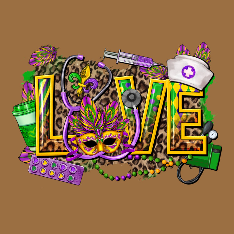 Mardi Gras Love Nurse Vintage Tee by CowGirlArtShop | Teevron