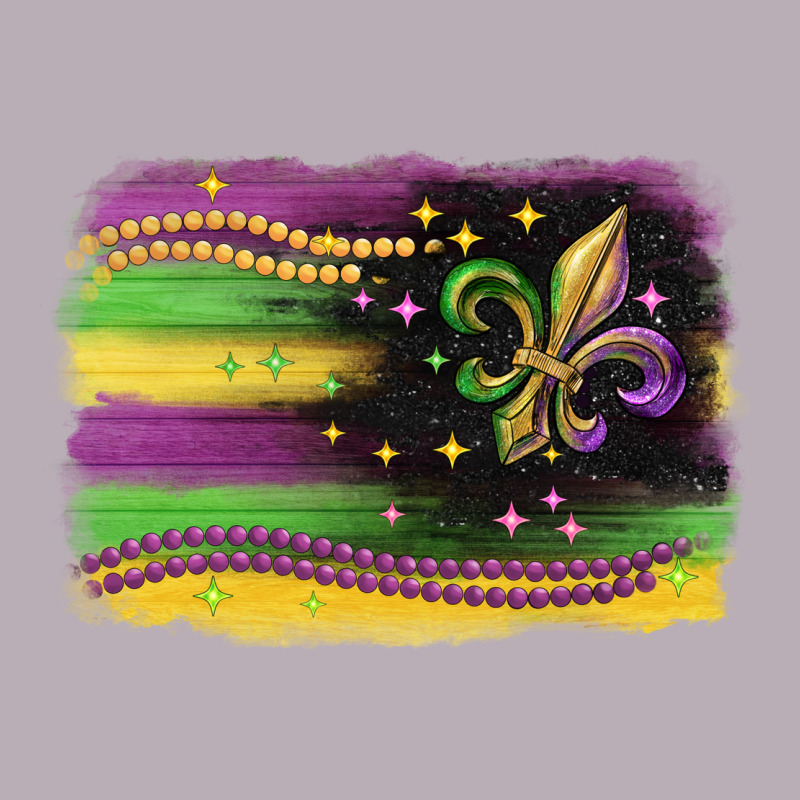 Mardi Gras Flag Vintage Tee by CowGirlArtShop | Teevron
