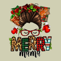 Christmas Merry Mama Messy Bun Heavy Core Tee | Teevron